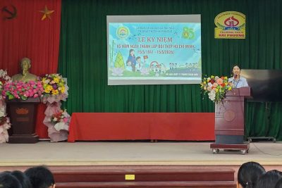 LIÊN ĐỘI TRƯỜNG THCS HẢI PHƯƠNG TỔ CHỨC  LỄ KỶ NIỆM 85 NĂM NGÀY THÀNH LẬP ĐỘI TNTP HỒ CHÍ MINH  (15/5/1941 – 15/5/2026