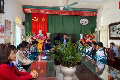 BAN GIÁM HIỆU TRƯỜNG THCS GẶP MẶT, ĐỘNG VIÊN HỌC SINH THAM GIA KỲ THI HỌC SINH GIỎI CẤP TỈNH NĂM HỌC 2025 – 2026