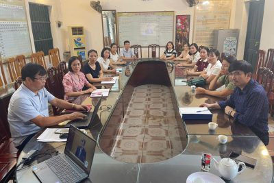 Chi bộ trường THCS tham gia Hội nghị trực tuyến Quán triển khai Nghị quyết hội nghị Trung ương Đảng lần thứ ba